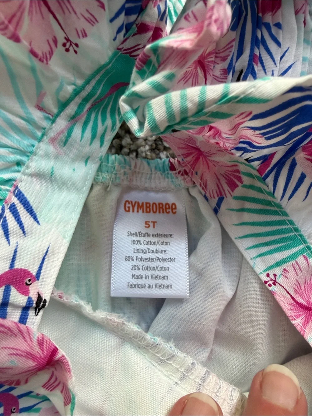 NWT Gymboree flamingo simply white dress size 5T and 6 and 7
